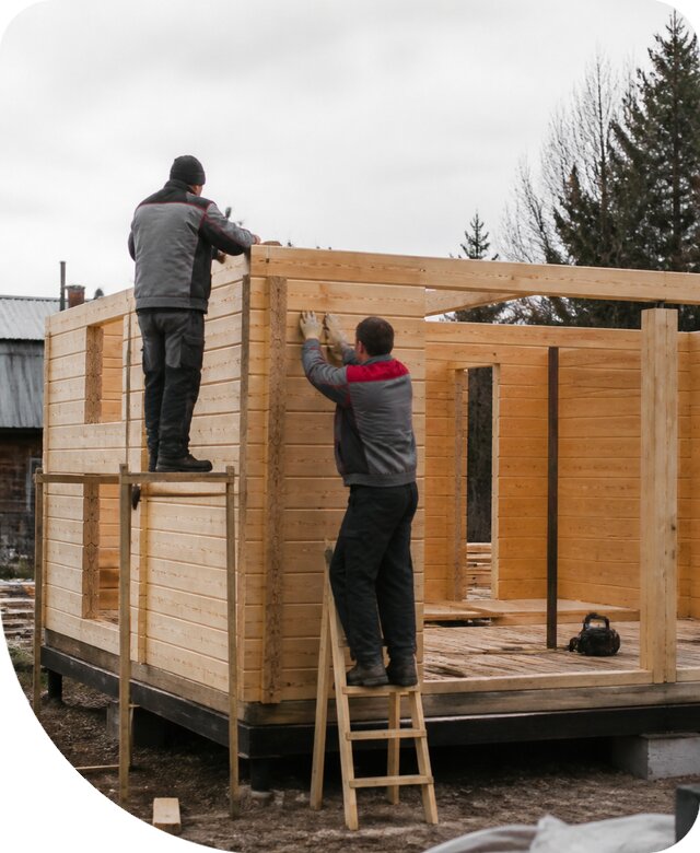 Строительство построек из бруса под ключ в Городце недорого