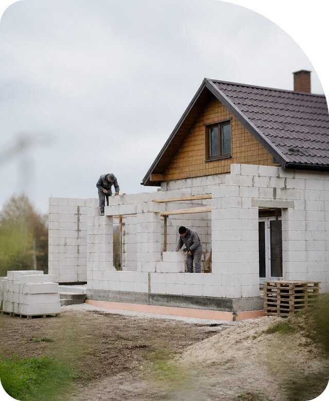 Пристройка из пеноблоков в Городце под ключ от 35431 р. | РадиДОМА-Грд